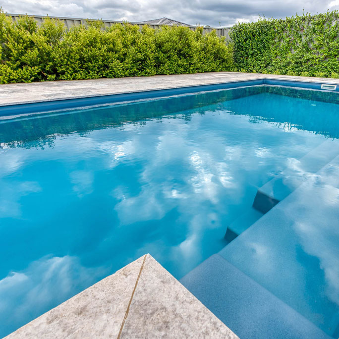 Hertage pool in platinum quartz