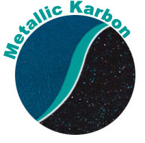 Metallic Karbon is a dark charcoal blue giving a modern contemporary look.